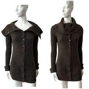 Vince Merino Wool Alpaca Longline Cardigan